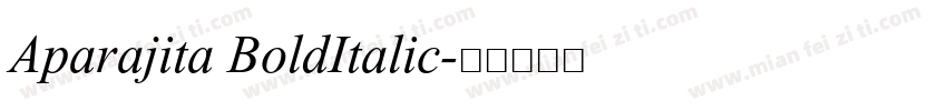 Aparajita BoldItalic字体转换